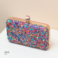 Shell Studded Purse Satchel Designer Clutches For Women (XP140591) 11