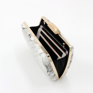 Marble Texture Stripe Chain Dinner Clip Bag New Bling Bag Women Shoulder Bag (LZ0118) 4