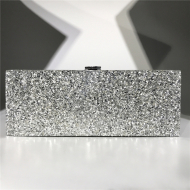 Acrylic Clutch Bag Solid Color Cute Small Purses (LZ1041) 1