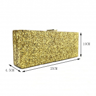 Acrylic Clutch Bag Solid Color Cute Small Purses (LZ1041) 4