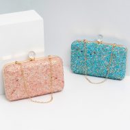 Shell Studded Purse Satchel Designer Clutches For Women (XP140591) 2