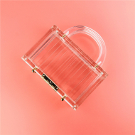 Luxury Acrylic Shoulder Bag Women's Transparent Acrylic Prom Bag (LZ1035) 3