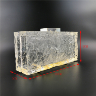 Unique Purses Transparent Acrylic Evening Bag Women's Bag Crystal Handbag (LZ1015) 2