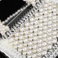 Pearl Transparent Acrylic Handbag Shoulder Luxury Ladies Bag (DG140566) 5