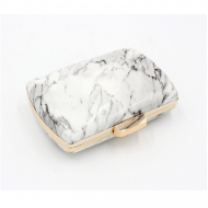 Marble Texture Stripe Chain Dinner Clip Bag New Bling Bag Women Shoulder Bag (LZ0118) 2