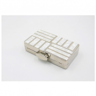 Women Designer Acrylic Shoulder Bag White Mini Purse (LZ0018white) 11