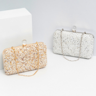 Shell Studded Purse Satchel Designer Clutches For Women (XP140591) 3