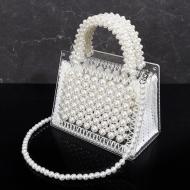 Pearl Transparent Acrylic Handbag Shoulder Luxury Ladies Bag (DG140566) 2