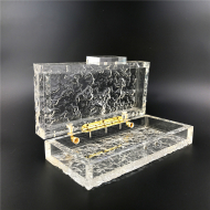 Unique Purses Transparent Acrylic Evening Bag Women's Bag Crystal Handbag (LZ1015) 8