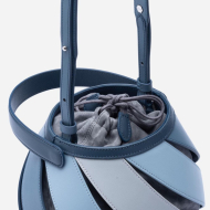 Blue 2023 New Geometry Bag Spliced Bucket Bag (KK1012blue) 6