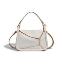 Beige Splicing Geometry Package Tote Bag (KK1014beige) 1