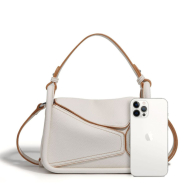 Beige Splicing Geometry Package Tote Bag (KK1014beige) 5
