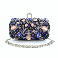 Handmade Pearl Clutch Bag Rhinestone Evening Bag (LZ1033) 2