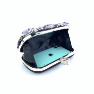 Handmade Pearl Clutch Bag Rhinestone Evening Bag (LZ1033) 7