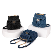 Classic Small Denim Backpack for Women Mini Drawstring Bags Fancy Female Daypack Casual Lightweight Jeans Backpacks Travel Backpack for Girls (XP140613light blue) 8