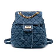 Classic Small Denim Backpack for Women Mini Drawstring Bags Fancy Female Daypack Casual Lightweight Jeans Backpacks Travel Backpack for Girls (XP140613light blue) 1