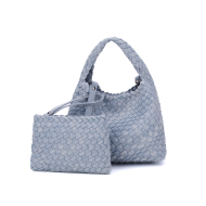 Handmade Denim Woven Shoulder Bag for Women with Removable Straps, Hobo Shoulder Bag Ladies Crossbody bags (XP140615M) 2