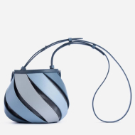 Blue 2023 New Geometry Bag Spliced Bucket Bag (KK1012blue) 2