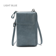 Blue Women Pu Leather Cell Phone Purse (KK1011blue) 1