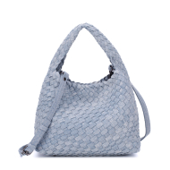 Handmade Denim Woven Shoulder Bag for Women with Removable Straps, Hobo Shoulder Bag Ladies Crossbody bags (XP140615M) 1